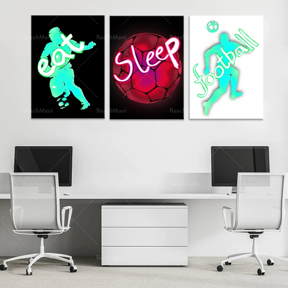 Decorative football. Football footprints. Decorative sports style. Football print suit. Football wall