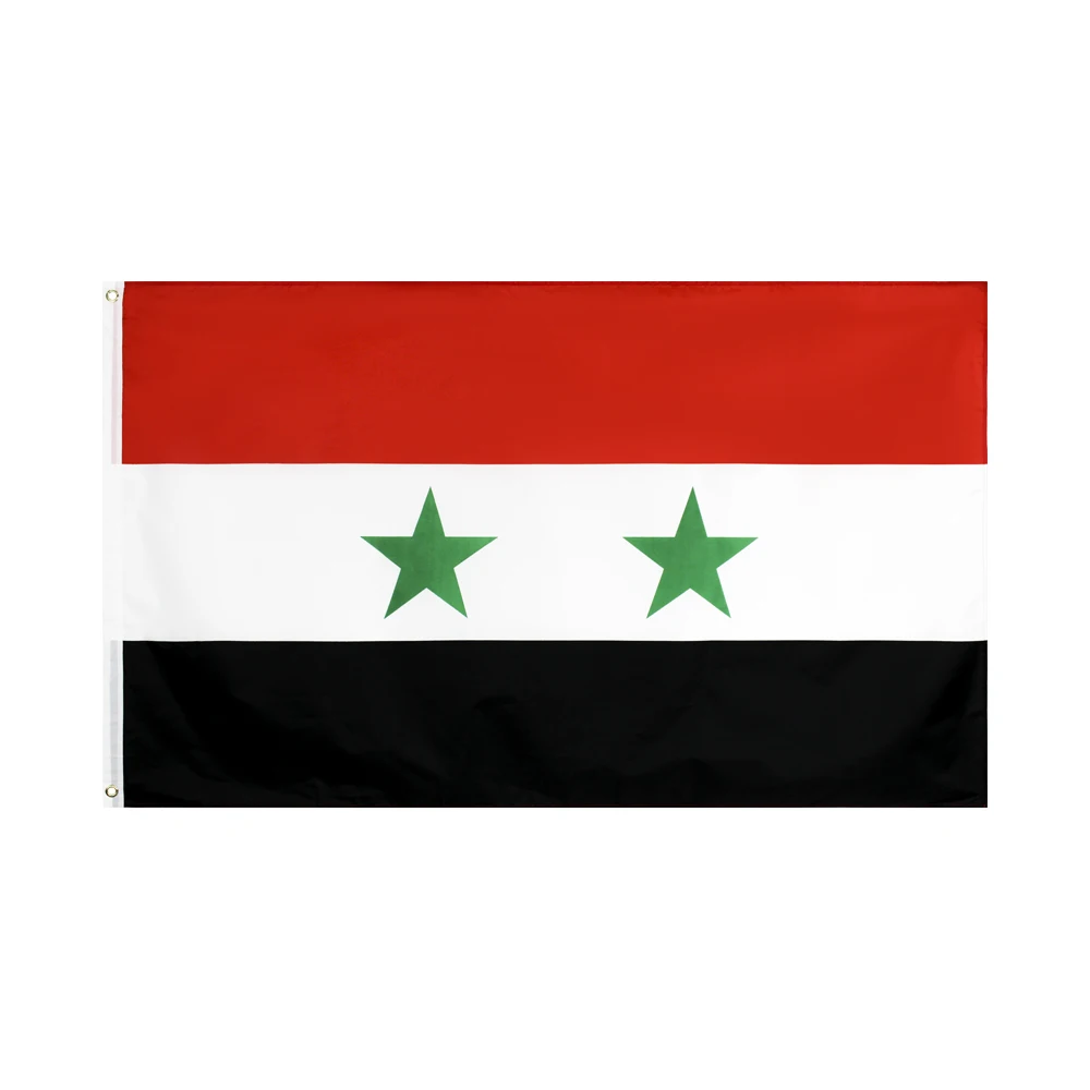 Yehoy hanging 90*150cm Syrian Arab Republic syria Flag For Decoration