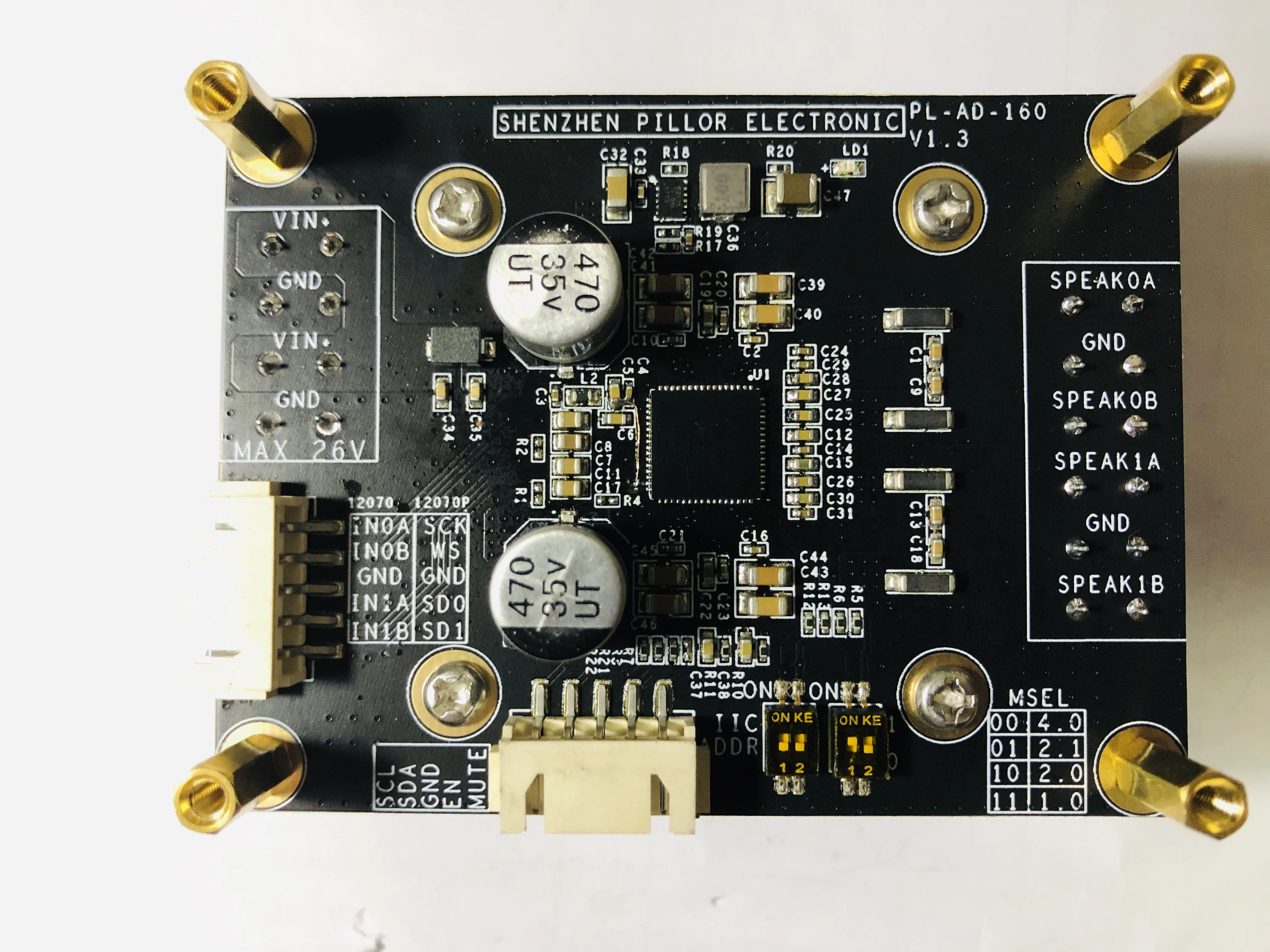 Módulo Amplificador Digital CLASSD, MERUS MA12070, Alta Qualidade, HIFI