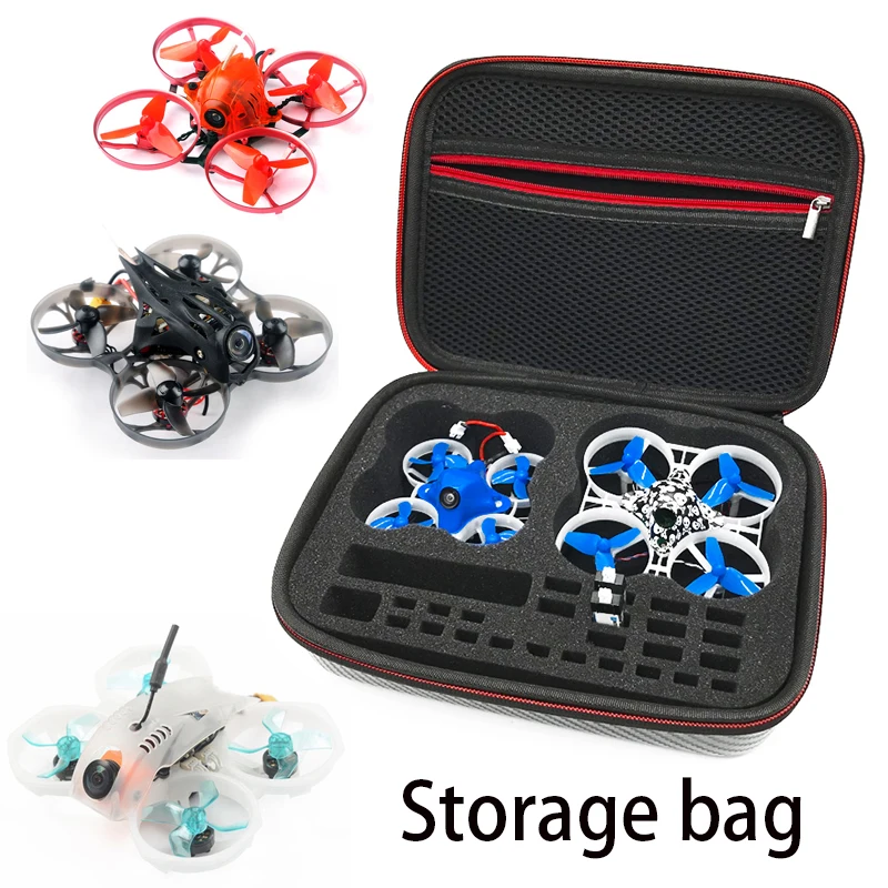 Backpack Carrying Case Blade Inductrix Storage Box with Foam Liner for Tiny Whoop FPV Racing Drone happymodel Mobula7 BetaFPV