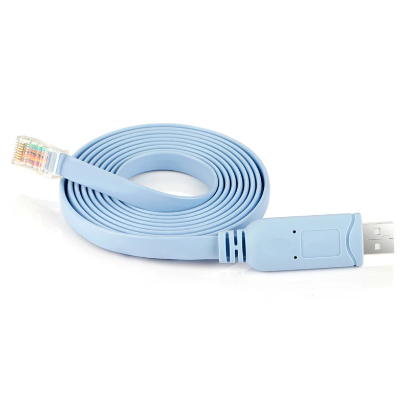 1.8 متر USB إلى RJ45 لـ Cisco USB وحدة التحكم كابل وحدة التحكم خط التصحيح A7H5 لـ Cisco H3C HP Arba 9306 Huawei Router Rollover Console