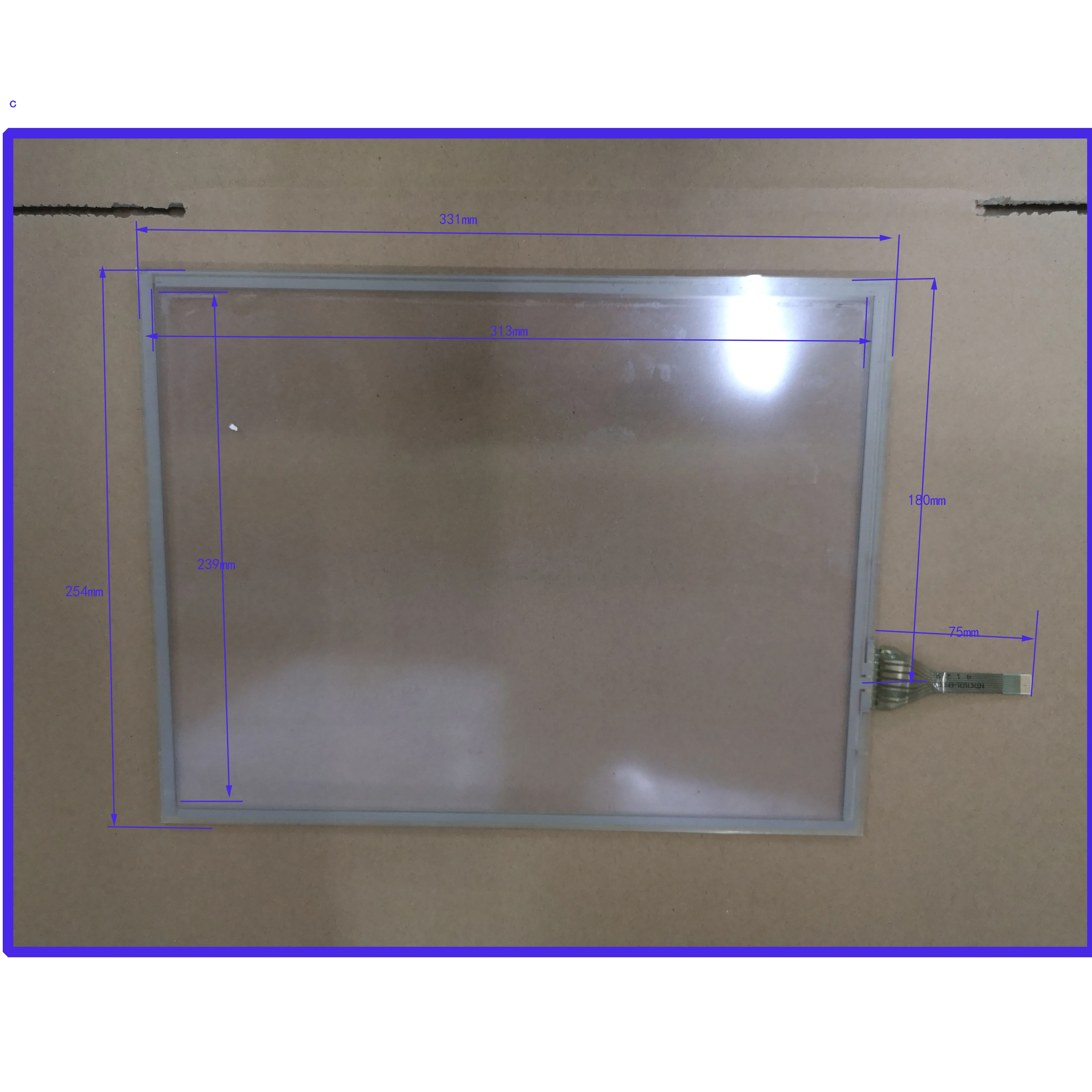 ZhiYuSun NTX010-18901  331mm*254mm  8Wire Resistive TouchScreen Panel Digitizer   this is compatible