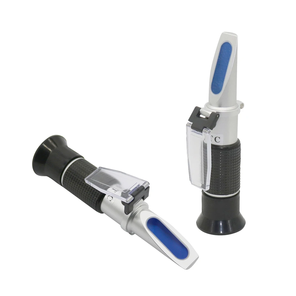 1 Sets 0-20% Milk Brix Tester Meter ATC Measurement Accuracy Milk Refractometer Handheld Tool Farm Animal Feeding Supplies