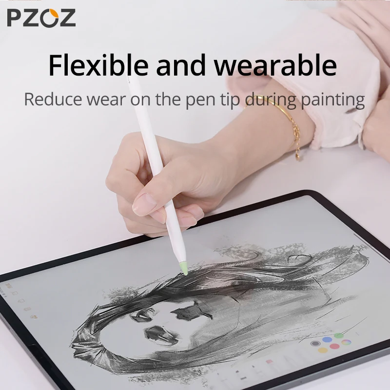 PZOZ 8pcs Protective Case For Apple Pencil 1 2st Pen Point Stylus Penpoint Cover Silicone Protector Case For Apple Pencil2 Case