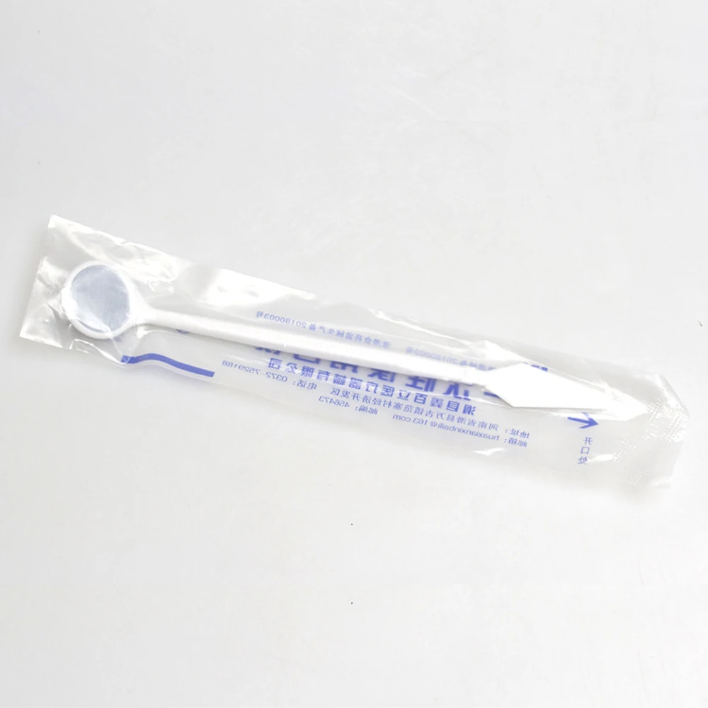 100Pcs Disposable ทันตแพทย์กระจกปากพลาสติกทันตกรรมกระจกเครื่องมือทันตแพทย์ฟัน Whitening Exam กระจกสะท้อนแสง Instrumen