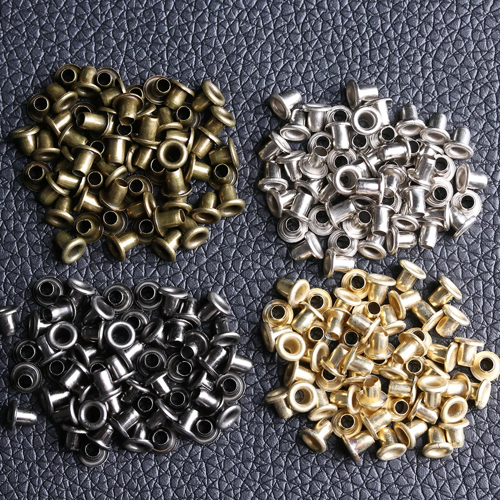 50Pcs 1.5/2.0/2.5mm Mini Eyelet Buttons for DIY Doll Belt Buckles Metal Buckle Snap Buttons Bag Shoes Clothes Sewing Accessories