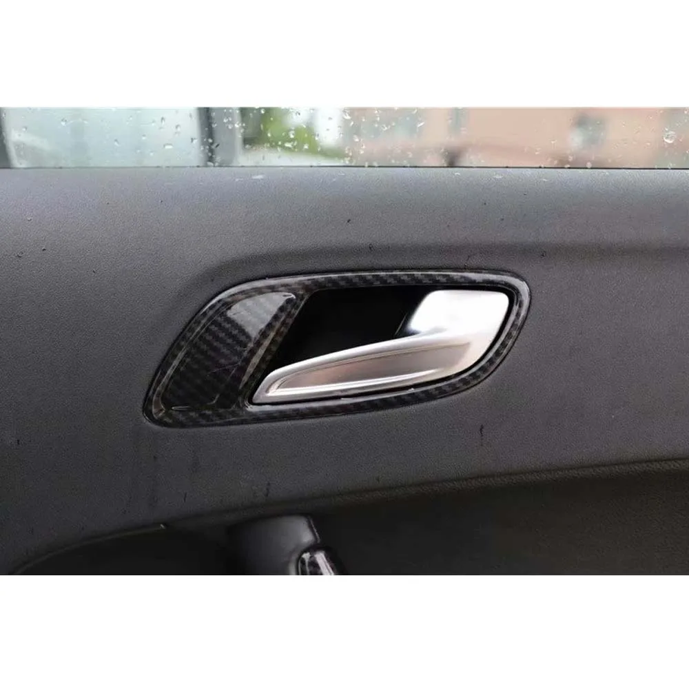 New Car Styling For AUDI TT 2008-2014 Left Hand Drive Interior Door Handle Frame Trim Auto Accessories 2pcs