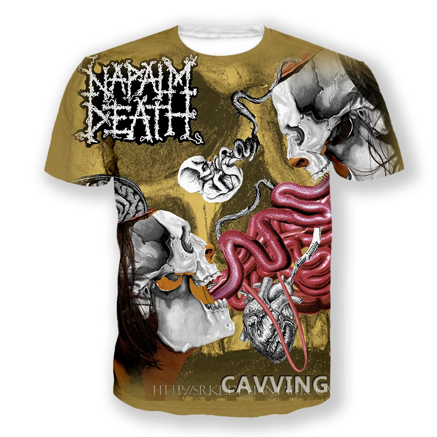 CAVVING 3D Printed  Napalm Death  Casual T-shirts  Hip Hop Tee Shirts Harajuku Styles Tops Clothing for Men/women