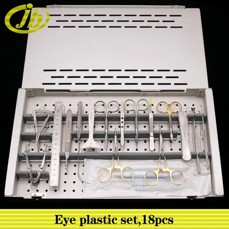 

Eye surgery 18pcs eye plastic set surgical operating instrument cosmetic plastic surgery double eyelid tool