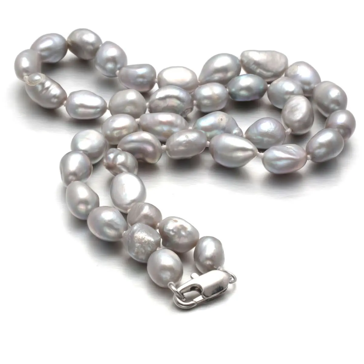 High Quality 100% Natural Freshwater Pearl Irregular Rice-shaped Beads for Jewelry Making DIY Bracelet Necklace 45cm