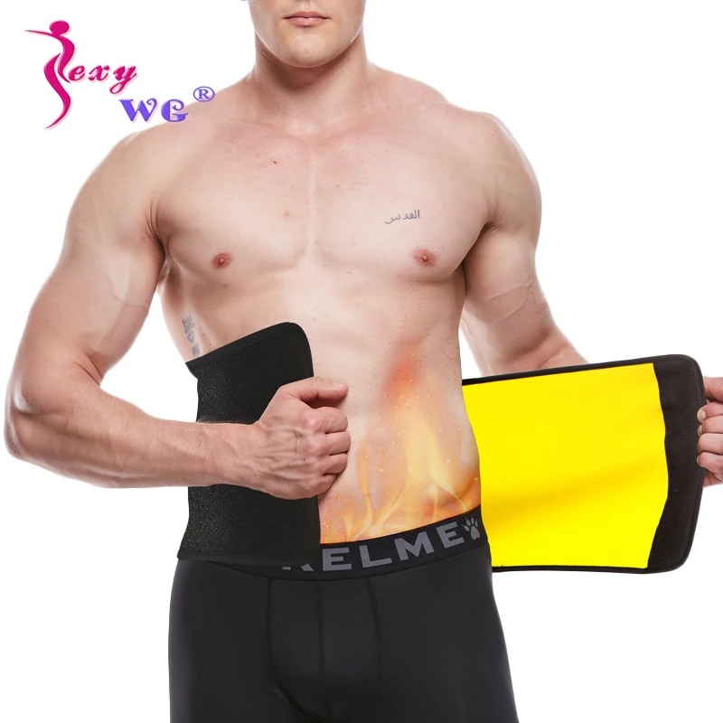 SEXYWG Slimming Waist Trainer Lumbar Back Support Men Brace Waist Belt Exercise Neoprene Weight Loss Body Shapers Gym Yoga Strap