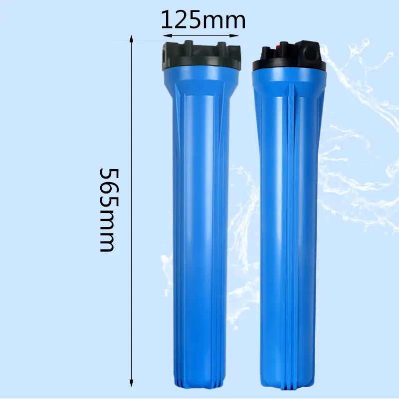 Currency 20 Inch Reverse Osmosis Blue Filter Bottle 3/4\'\' Thread 25MM 20’‘ Front Whole House Filtration Commercial Cartridge