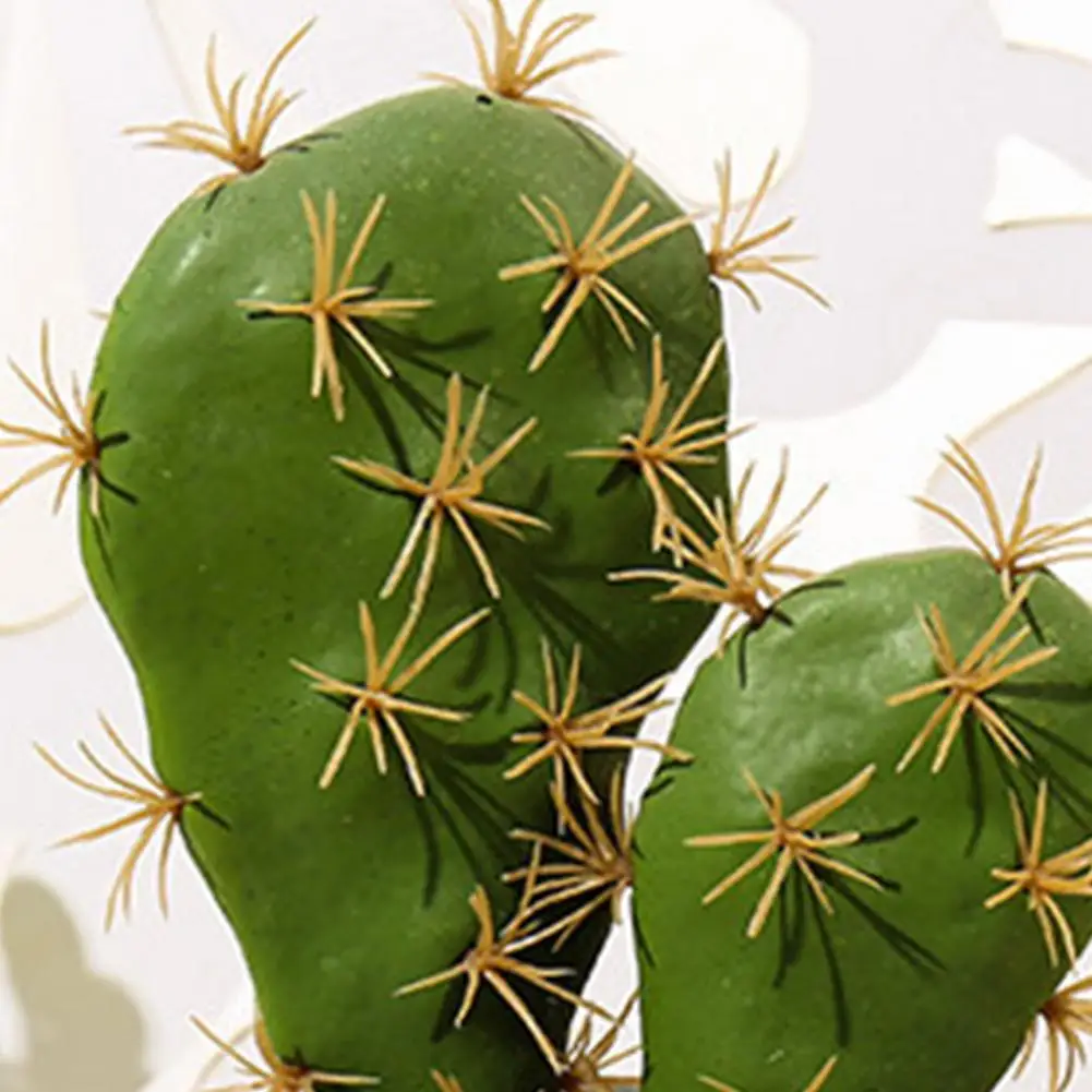 Hot Sales!! Fake Plant Decorative Beautiful Realistic Potted Plants Fake Desktop Cactus Landscape Decor for Home