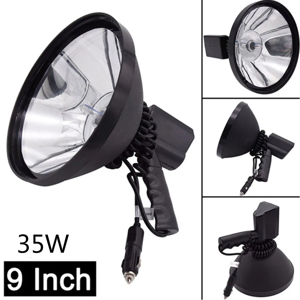 4/7/9 Inch Light Super Bright Lamp Portable Spotlight Hunting Light Fishing Camping Light Outdoor Searchlight 12V Car Lights