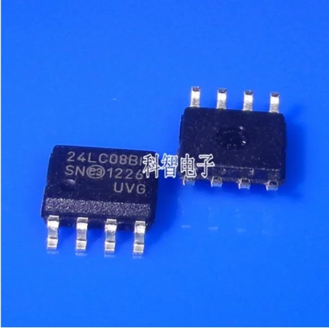 

Free Shipping 100% original 50pcs 24LC08BT-I/SN 24LC08BI 24LC08B1 24LC08B SOP8