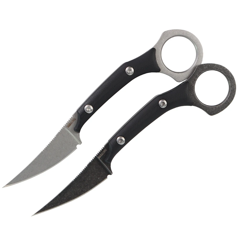 Masalong Boar tusks kni225 karambit mini Tactical knife