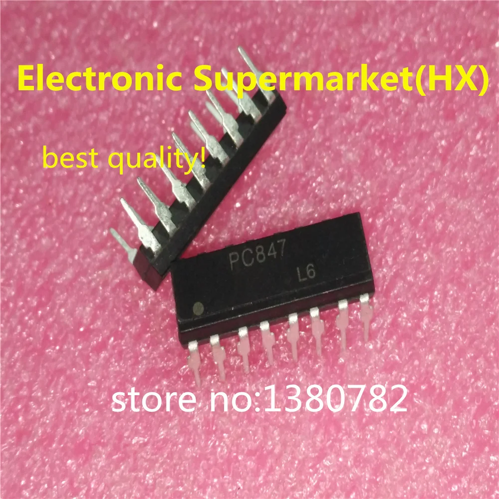 

Free shipping 50pcs/lots PC847 847 DIP16 IC Best quality