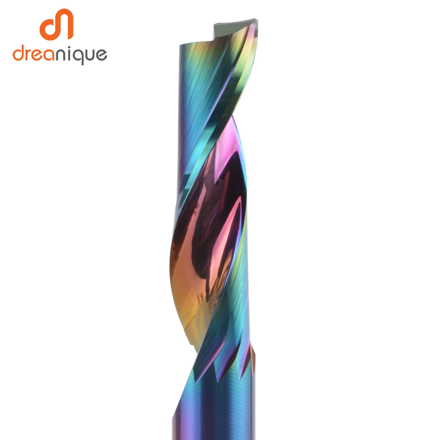 Imagem -05 - Dreanique 1pc Fresa Bit mm Revestido Único Flauta Fresa para Porta de Alumínio Janela Corte Cnc Corte de Alumínio