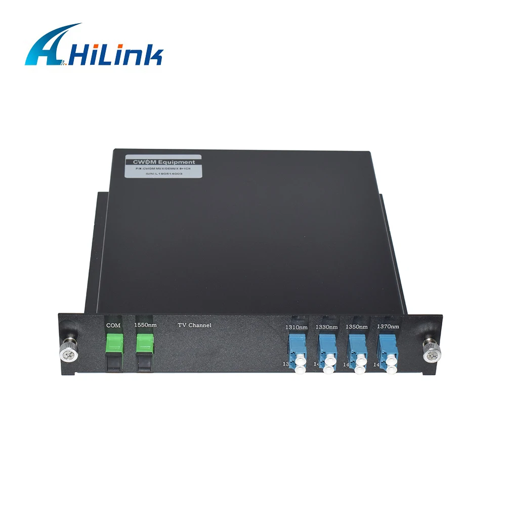 9CH CWDM Mux/DeMux, 8-channel CWDM Mux/Demux 1310nm-1450nm Single Fiber LGX Box with 1550nm TV Channel