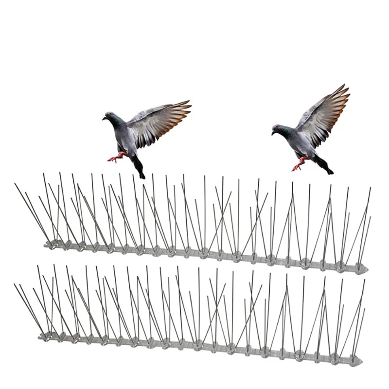 

5/3.5/2/1M 25CM Defender Birds Spikes Fence Wall Bird and Pigeon Spikes Anti for Get Rid of Pigeons and Scare Birds Pest Control