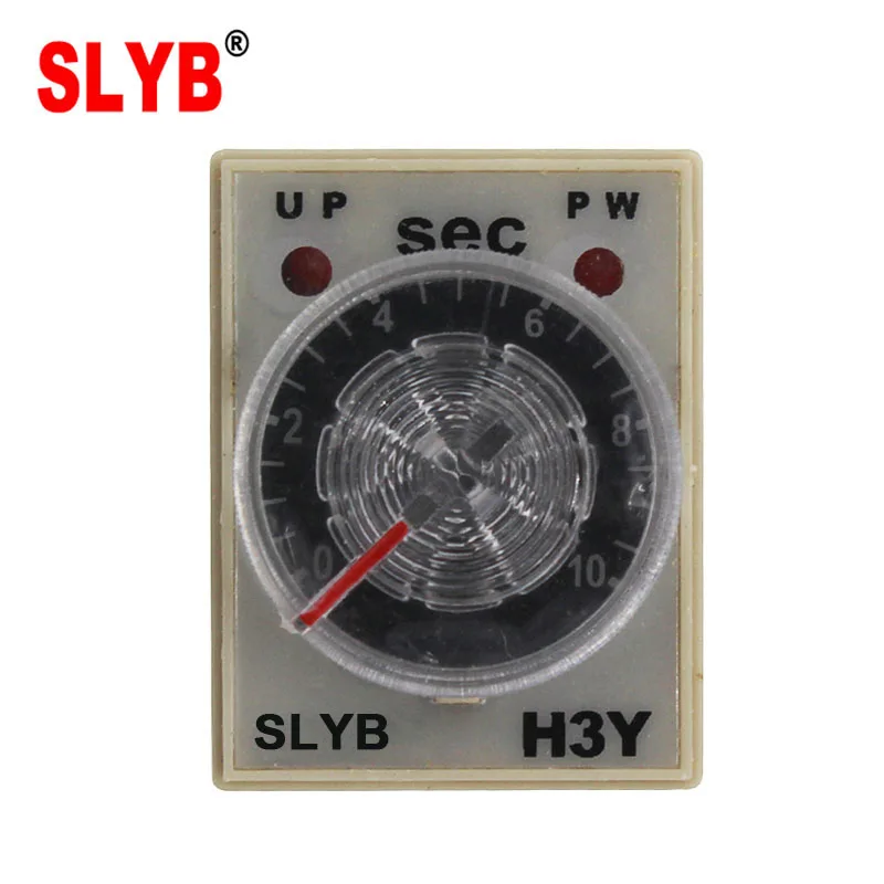 10pcs Mini Time Delay Relay H3Y-2 12V Industrial Electric Adjustable Timer 220V 3A Seconds and Minutes ST6P-2