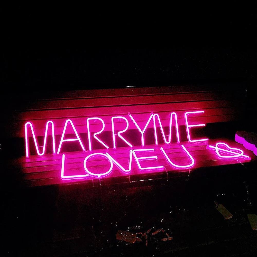 Night Light Neon Strip Alphabet Lamp 26 Letters Number For Birthday Wedding Party Bedroom Wall Hanging Decor Light Night