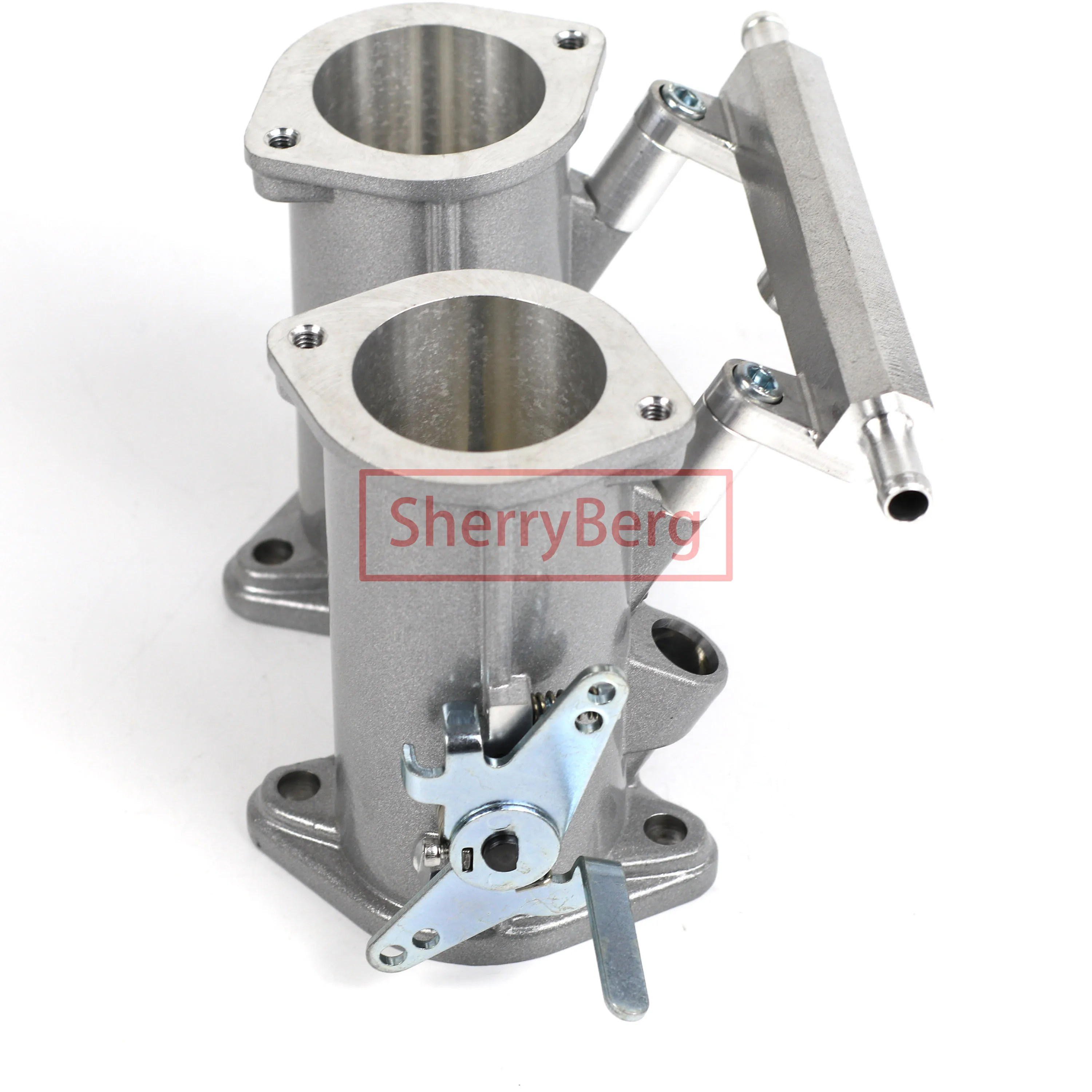 SherryBerg 45Dcoe 45 Dcoe 45mm EMPI Twin 45mm Throttle Bodies+ Linkage+TPS + Air Horns for Weber/Dellorto/Solex DCOE/DHLA Carb
