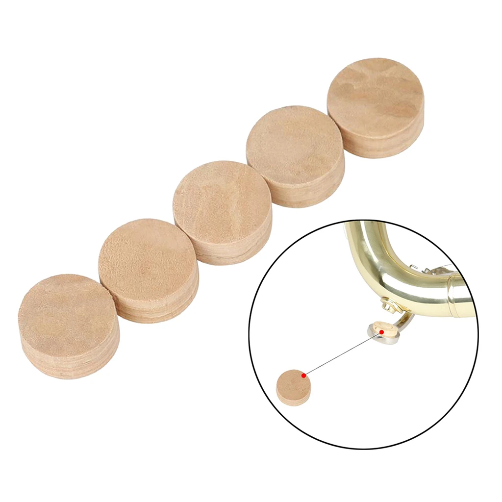 5Pcs Trombone Water Key Spit Valve Cork Pad For Trumpet Trombone Repair Accessories 9mm x 4mm