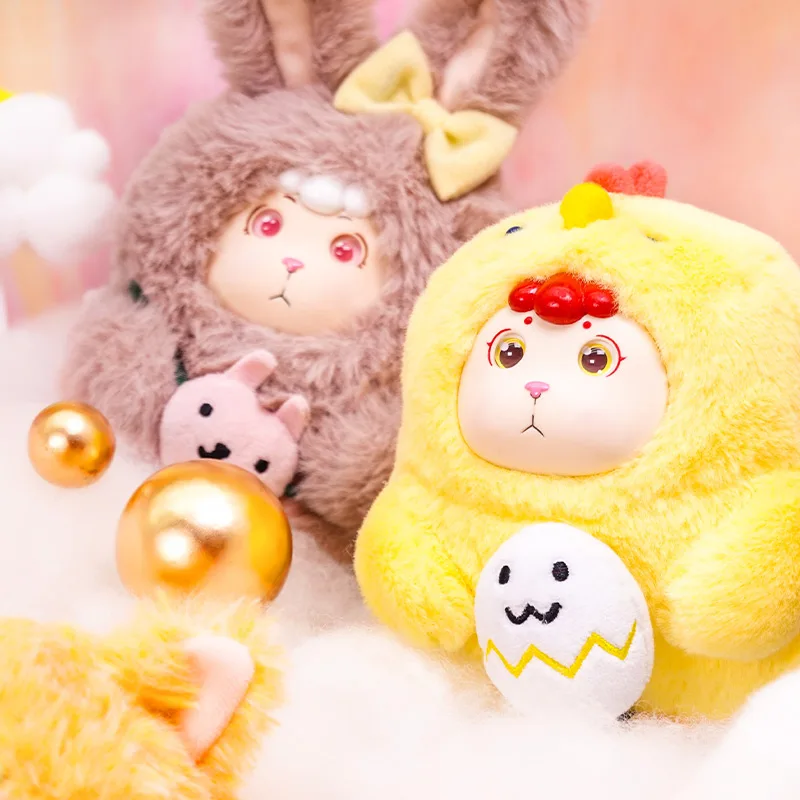 BONANA Small Wool Fleece Blind Box Toys Guess Bag Caja Ciega Blind Bag Toys Surprise Anime Figures Birthday for Girls Gift Doll