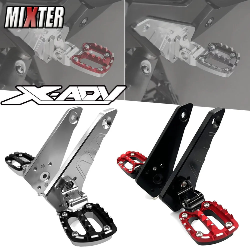 Motorcycle Footrests Passenger FootPegs Rear Pedal Foot Stand Folding Footrest For HONDA X-ADV750 XADV750 X-ADV 750 2021 2022