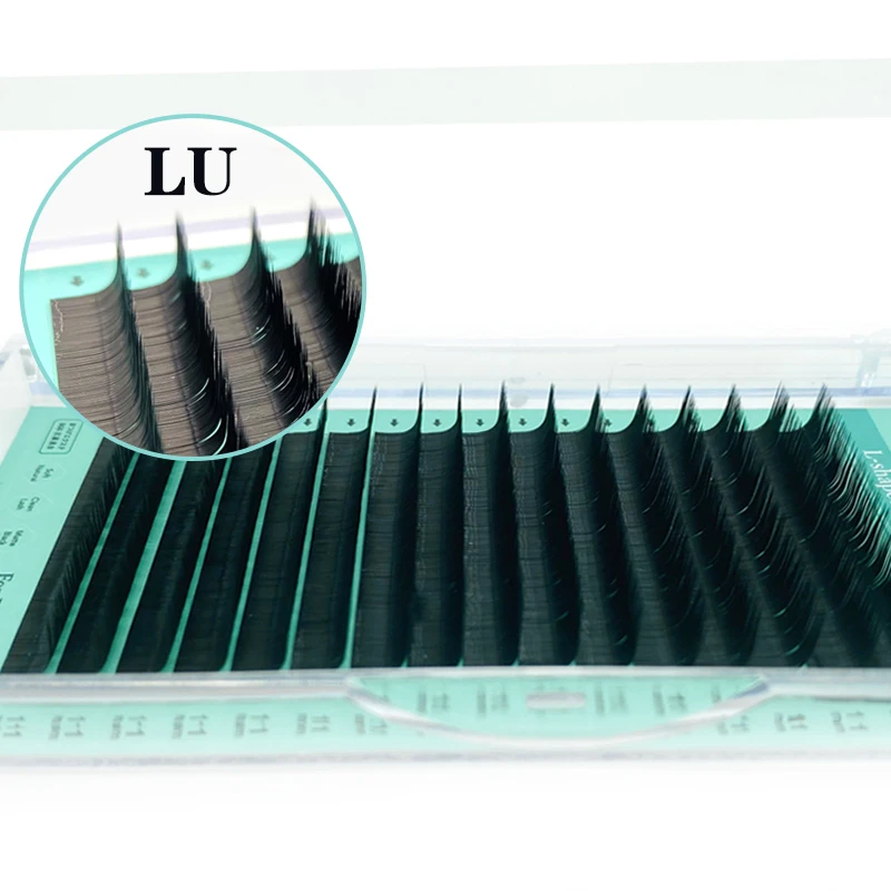 NATUHANA Wholesale 3Cases/lot 8~15Mixed L/L+/LC/LD/LU Curl Matt Black Eyelash Extension Individual PBT Mink False Fake Eyelashes