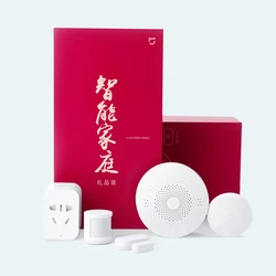 Xiaomi Mijia Smart Home Family Suit Kit Gateway Window Door Sensors Body Sensor Wireless Switch Zigbee 5 in1 Security Smart Kit