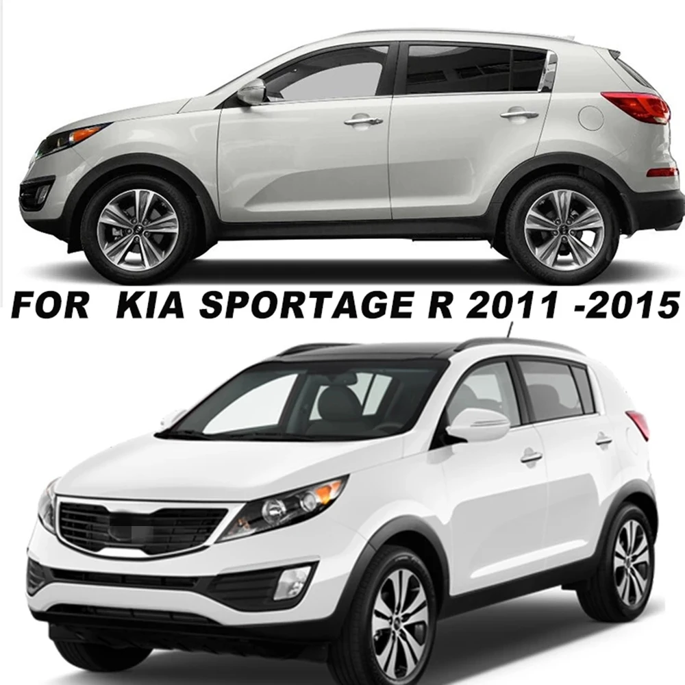 For Kia Sportage R 2012 2013 2014 2015 2016 Window Visor Sun Rain Deflector Guard Awnings Shelters Adhesive Cover Trim