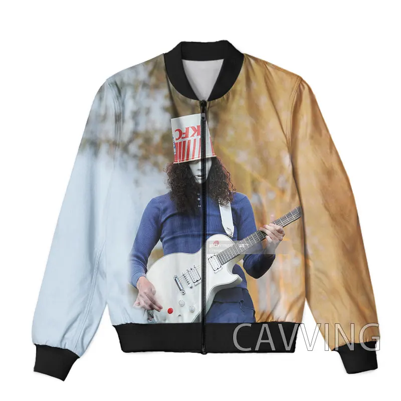 

CAVVING 3D Printed Buckethead Zipper Bomber Jackets Men Overcoat Mens Coat Zip Up Jackets for Women/Men