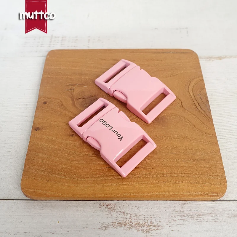 Metal pink pair buckles for 25mm DIY sewing accessory buckle,We provide laser engraving service customize LOGO CCK-25P