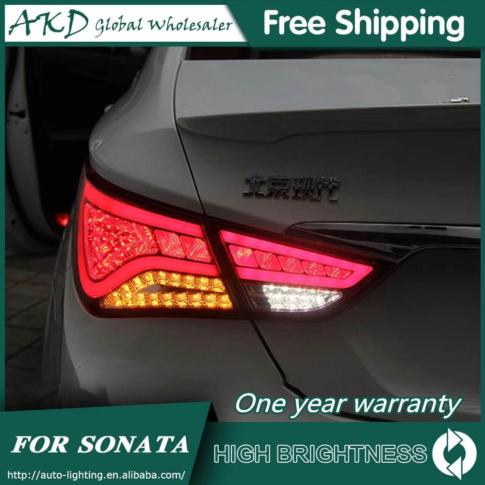 

For Hyundai Sonata 8 Tail Lamp 2011-2016 MK8 Led Fog Lights DRL Day Running Light Tuning Car Accessories Sonata Tail Lights