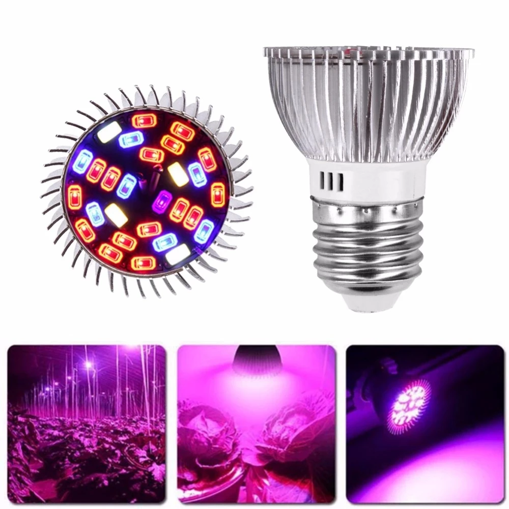 Full Spectrum cfl LED Grow Light Lampada E27 E14 MR16 GU10 Indoor Plant Lamp Flowering Hydroponics System IR UV Garden 110V 220V