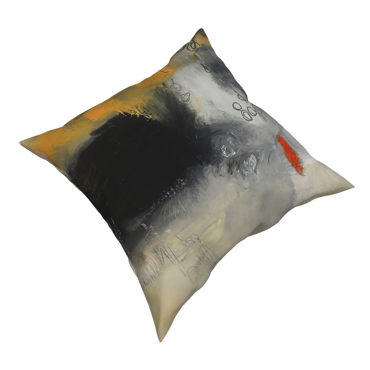 Abstract Painting On Paper Study Pillow Cover Home Decorative Cushion Cover Throw Pillow for Home Double-sided Printing