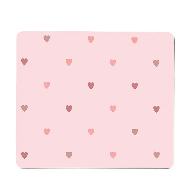 FHNBLJ Hohe Qualität Rosa Herz Liebe Gummi Maus Durable Desktop Mousepad Top Verkauf Großhandel Gaming Pad maus