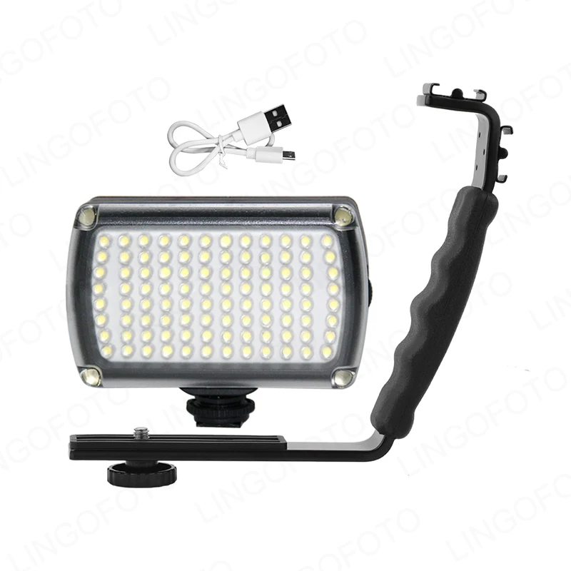 For OM 4 , Osmo Mobile 2 3 96 pcs Lump Bulbs LED Light with L Shaped Handle Holder AO2264