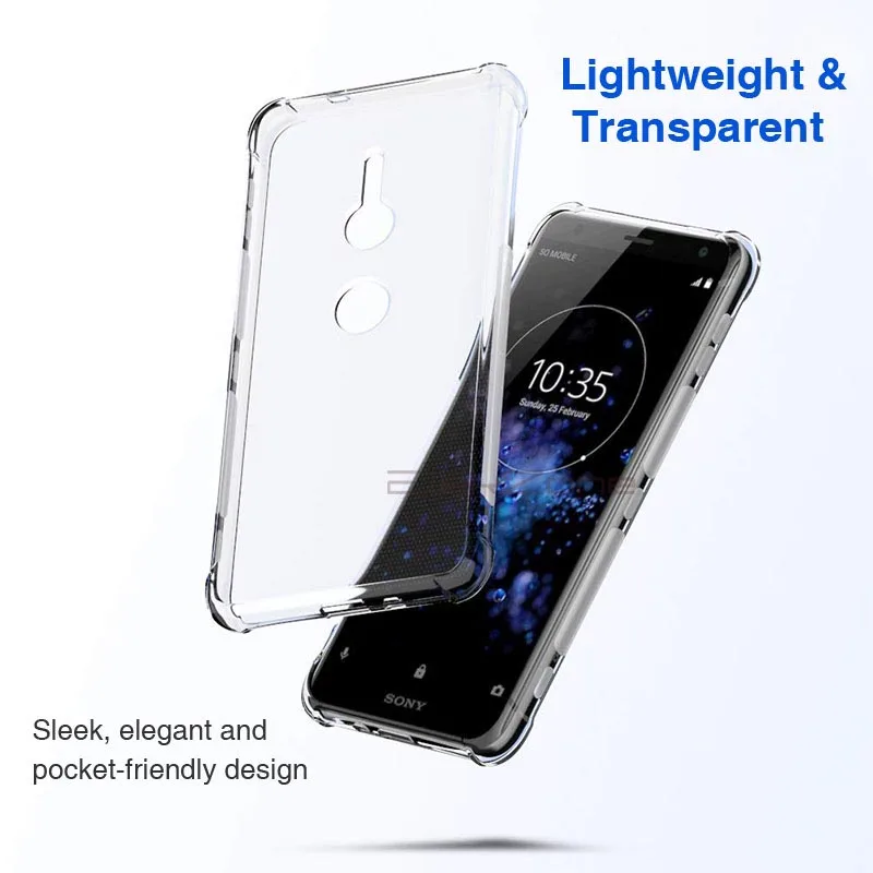 For Sony Xperia xz3 Air Cushion Case TPU Bumper Cover Ultra thin Transparent Silicone Case For Xperia XZ3 H9436 H8416 H9493