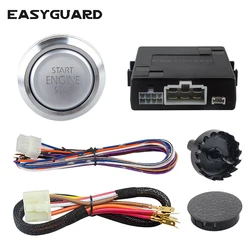 EASYGUARD argento Start Stop pulsante motore Remote Engine Start opzionale Keyless Go sistema con Transponder es002-p3 DC 12V