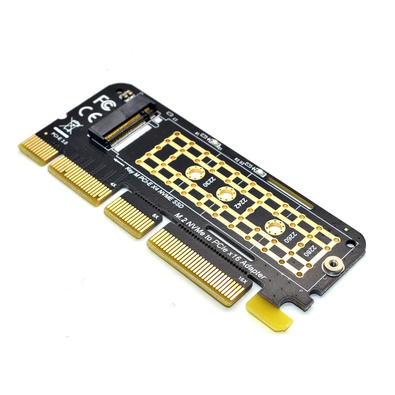 PCIE to M2 Adapter M.2 NVME Adapter SSD M2 M.2 PCIE Adapter PCIE3.0 X16 Riser Card M Key for PCI Express 3.0 X4 2230-2280 M2 SSD