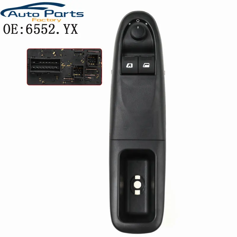 New High Quality Power Window Switch For Peugeot 406 6552.YX 6552YX Switch Button