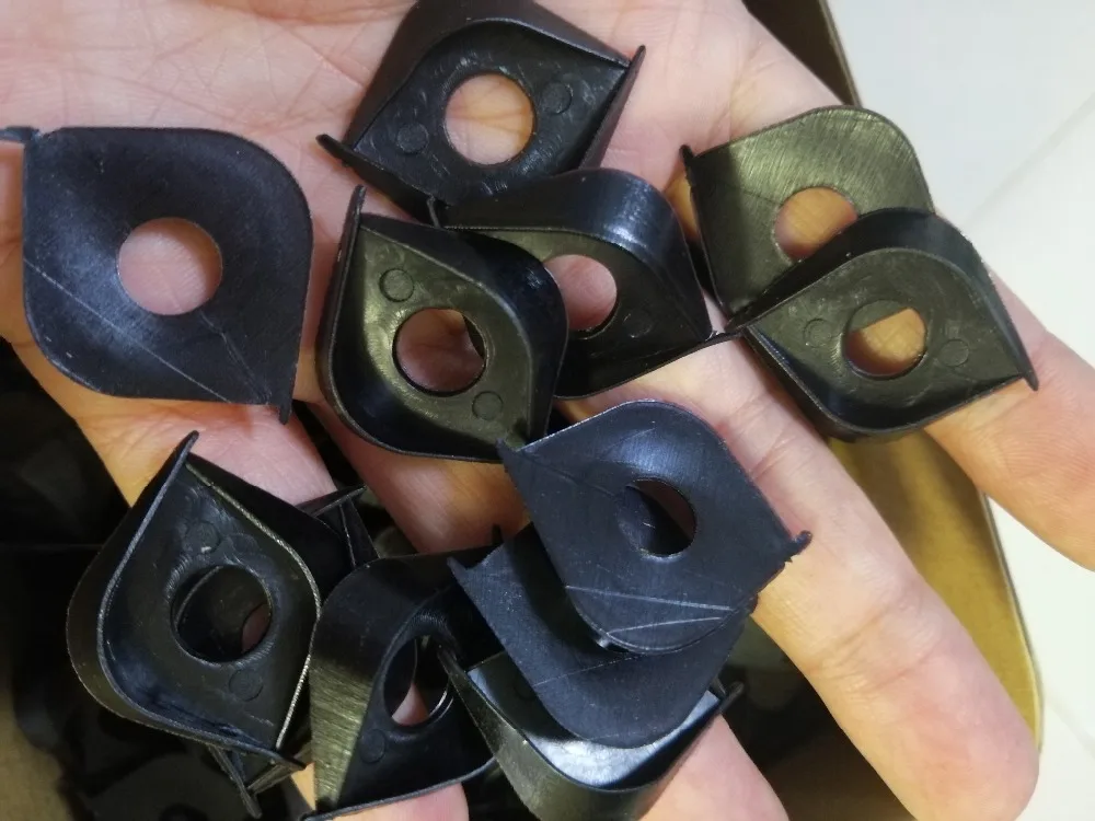 Passend für 18mm Augen, schwarze Doppel-Spielzeug-Augenlider für DIY-Puppenzubehör – 100 Stück – Detail 1