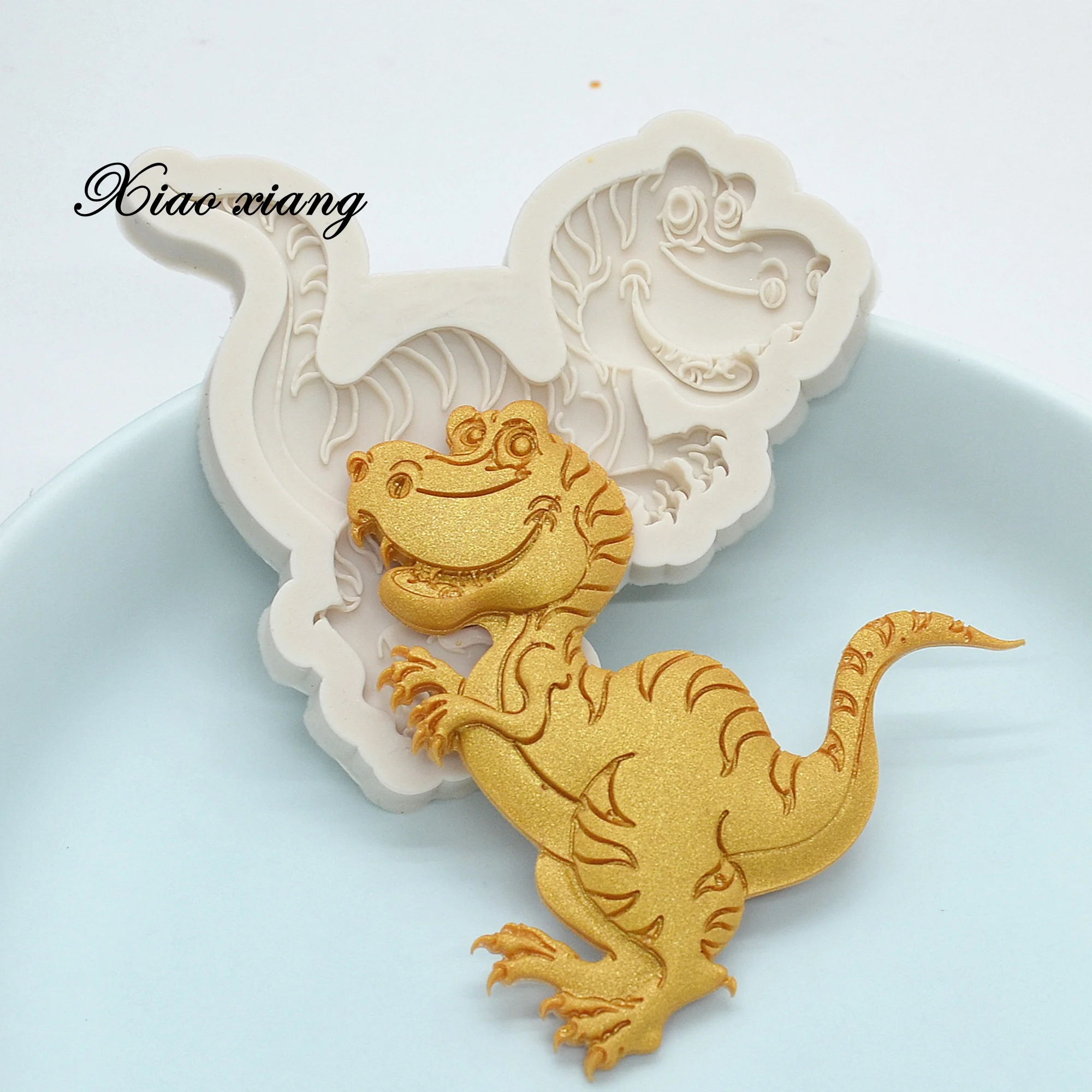 3D Dinosaur Silicone Cake Molds For Baking Animals Chocolate Baby Birthday Cupcake Fondant Cake Decorating Tools Cookie Moulds