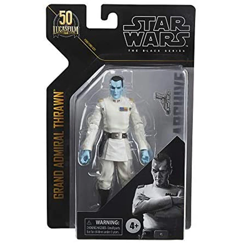 Star Wars The Black Series Archive Grand Admiral Thrawn Toy 6-calowe figurki kolekcjonerskie Rebels Zabawki dla dzieci