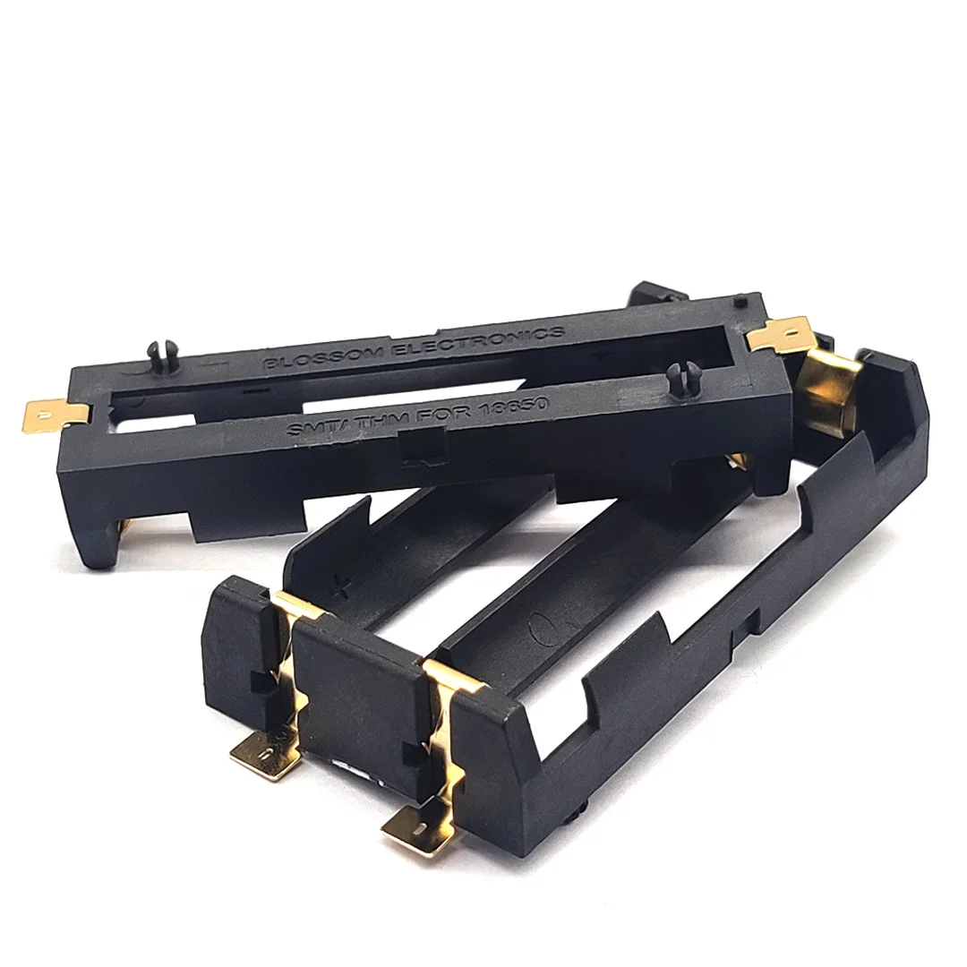 คุณภาพสูง18650 SMD แบตเตอรี่18650 SMT กล่องเก็บแบตเตอรี่18650แบตเตอรี่กล่องสีบรอนซ์ Pins ตำแหน่งคอลัมน์