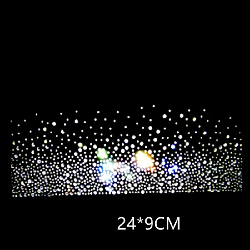 2pc/lot Hot Fix Rhinestones motif crystal rhinestone strass iron on Transfer applique patch for the edge of dress scarf trouser