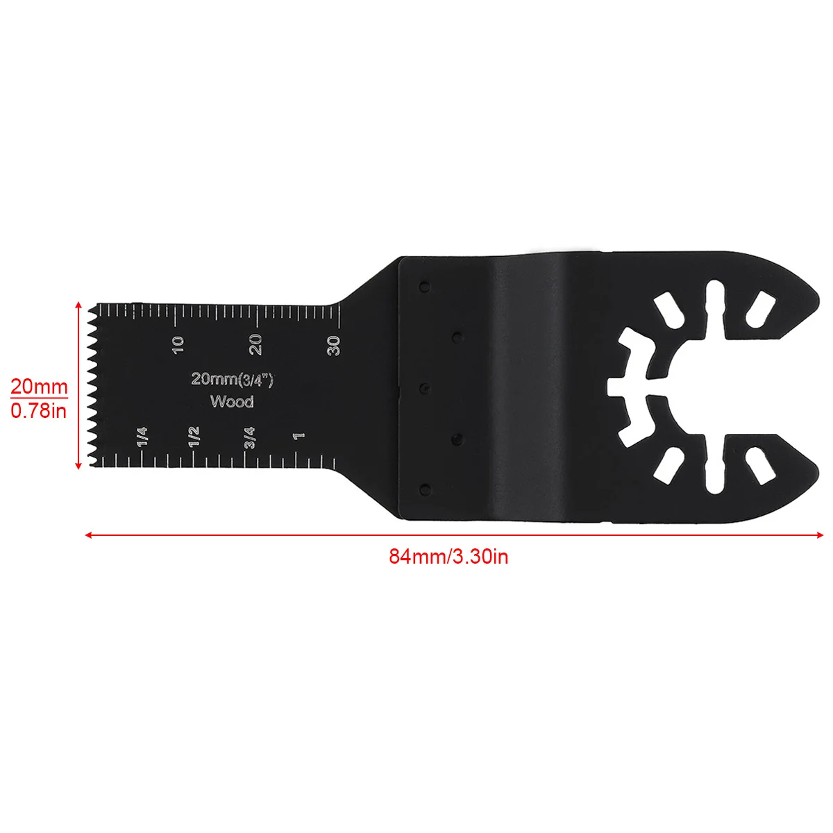 20mm acciaio alternativo lama per sega accessori per elettroutensili dente affilato per lamiera da taglio per legno rettifica taglio del chiodo in PVC